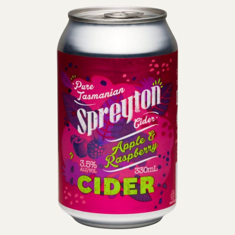 Apple and Raspberry Cider Can